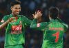 টি-টুয়েন্টির বোলিংয়ে মুস্তাফিজ ছয়ে, ব্যাটিংয়ে সাব্বির দশে