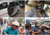 গাড়ি বের করায় চালকের মুখে লেপটে দিচ্ছে পোড়া মবিল