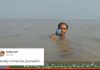 গলা পানিতে নেমে সংবাদ পরিবেশন, পাকিস্তানি সাংবাদিকের ভিডিও ভাইরাল