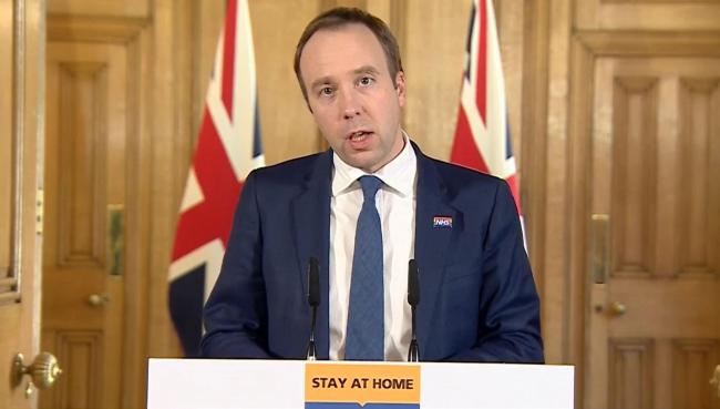 Health Secretary Matt Hancock