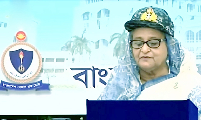 দেশের প্রয়োজনে নৌবাহিনী অফিসারদের সদা প্রস্তুত থাকতে হবে; প্রধানমন্ত্রী দেশের প্রয়োজনে নৌবাহিনী অফিসারদের সদা প্রস্তুত থাকতে হবে; প্রধানমন্ত্রী
