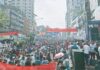 সকালেই লোকারণ্য নয়াপল্টন