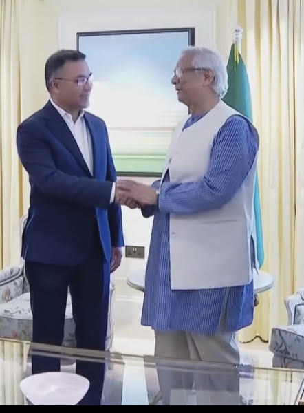 Mr Tarique Rahman and Dr Yunus Photo